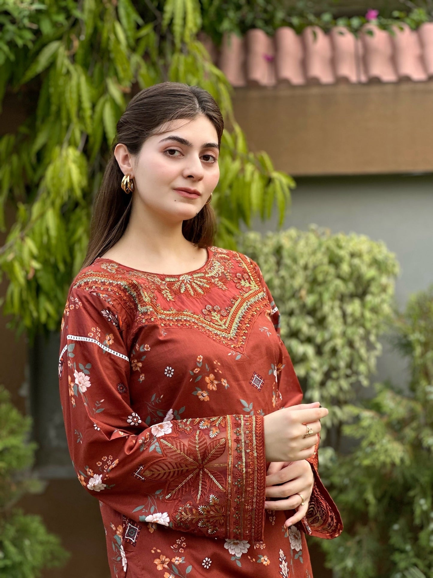 RkS 2Piece Embroidered Stitched Suit