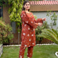 RkS  2Piece Embroidered Stitched Suit